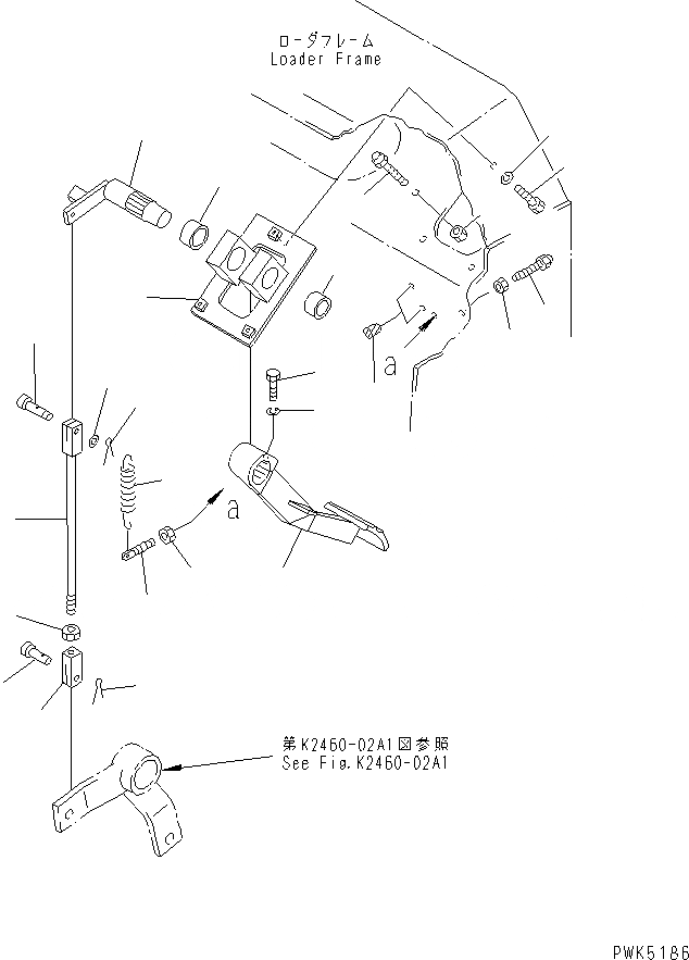 Схема запчастей Komatsu D21A-7-M - INCHING УПРАВЛ-Е (ПЕДАЛЬ ТОЛЧКОВОГО РЕГУЛИР-Я) (ДЛЯ F-R ТРАНСМИССИЯ) КАБИНА ОПЕРАТОРА И СИСТЕМА УПРАВЛЕНИЯ