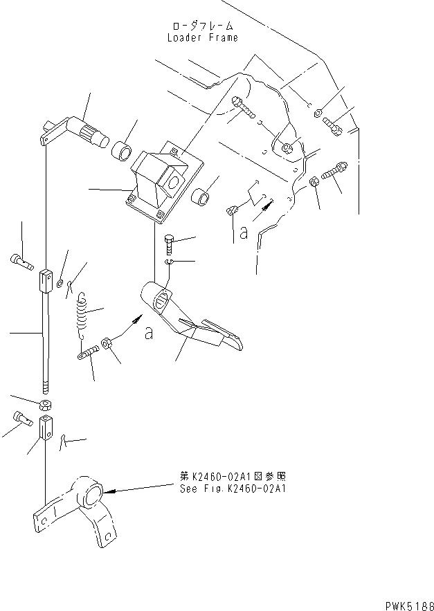 Схема запчастей Komatsu D21A-7-M - INCHING УПРАВЛ-Е (ПЕДАЛЬ ТОЛЧКОВОГО РЕГУЛИР-Я) (ДЛЯ F-R ТРАНСМИССИЯ) (С КАБИНОЙ) КАБИНА ОПЕРАТОРА И СИСТЕМА УПРАВЛЕНИЯ