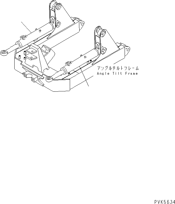 Схема запчастей Komatsu D21A-7-M - ANGLE CYLIDER (ДЛЯ PAT) РАБОЧЕЕ ОБОРУДОВАНИЕ