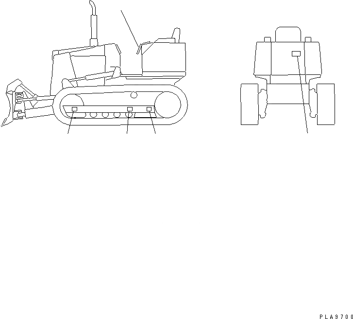 Схема запчастей Komatsu D21A-7-M - ЦЕНТР ТЯЖЕСТИ MARK МАРКИРОВКА