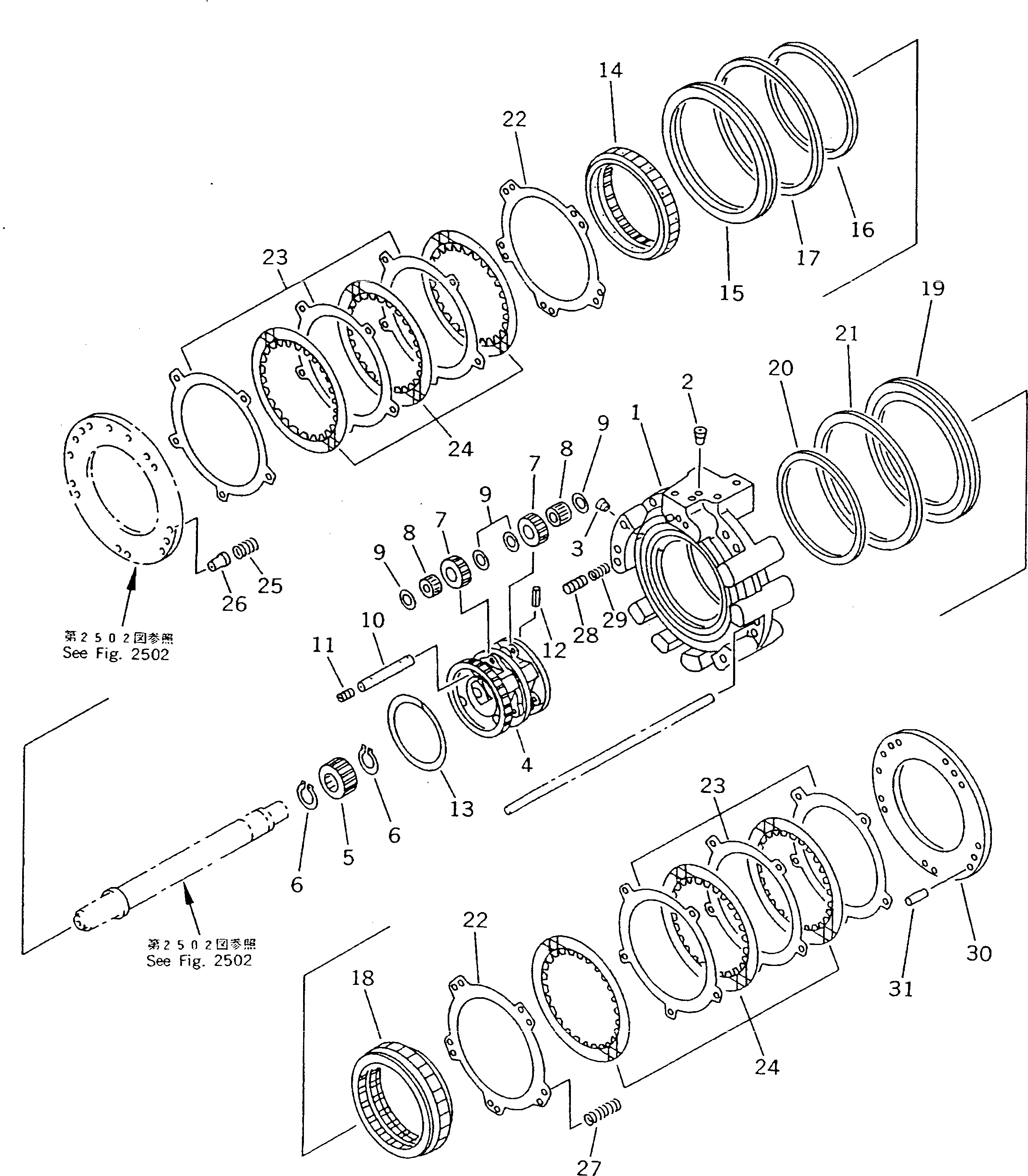 Схема запчастей Komatsu D21A-7 - ТРАНСМИССИЯ (F-R) (ПЕРЕД. И 2 КОЖУХ) (/)       (ДЛЯ MONO РЫЧАГ РУЛЕВ. УПРАВЛЕНИЕ) ОСНОВН. МУФТА¤ ДЕМПФЕР¤ ТРАНСМИССИЯ¤ РУЛЕВ. УПРАВЛЕНИЕ И КОНЕЧНАЯ ПЕРЕДАЧА