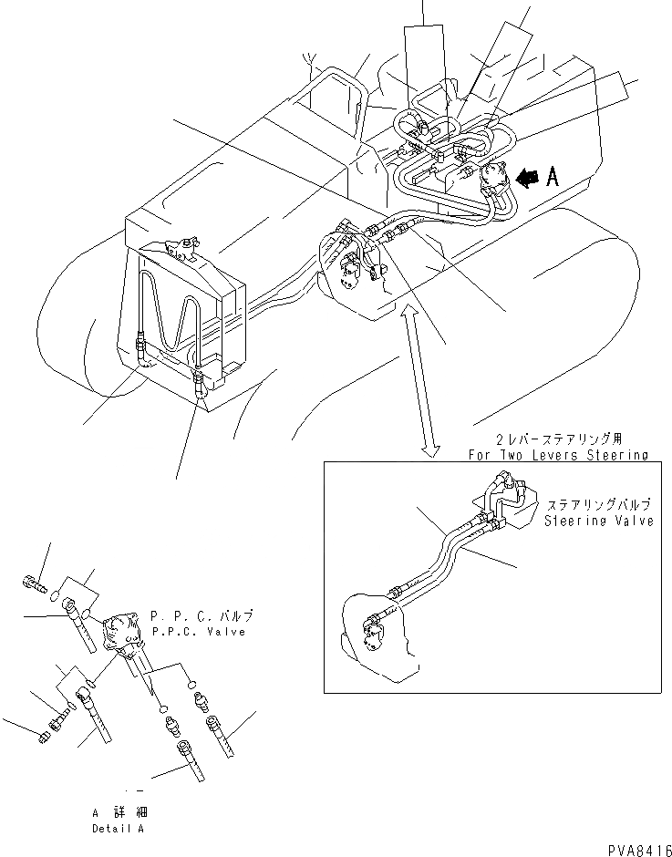 Схема запчастей Komatsu D21A-7 - ЧАСТИ ДЛЯ ПЕРИОДИЧ. ЗАМЕНЫ (/) (ГИДРАВЛ ШЛАНГИ) КАТАЛОГИ ЗЧ