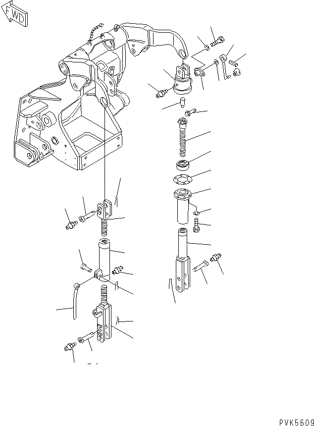 Схема запчастей Komatsu D21A-8E0 - -POINT СЦЕПКА (ПОДЪЕМ ROD)(№9-) РАБОЧЕЕ ОБОРУДОВАНИЕ