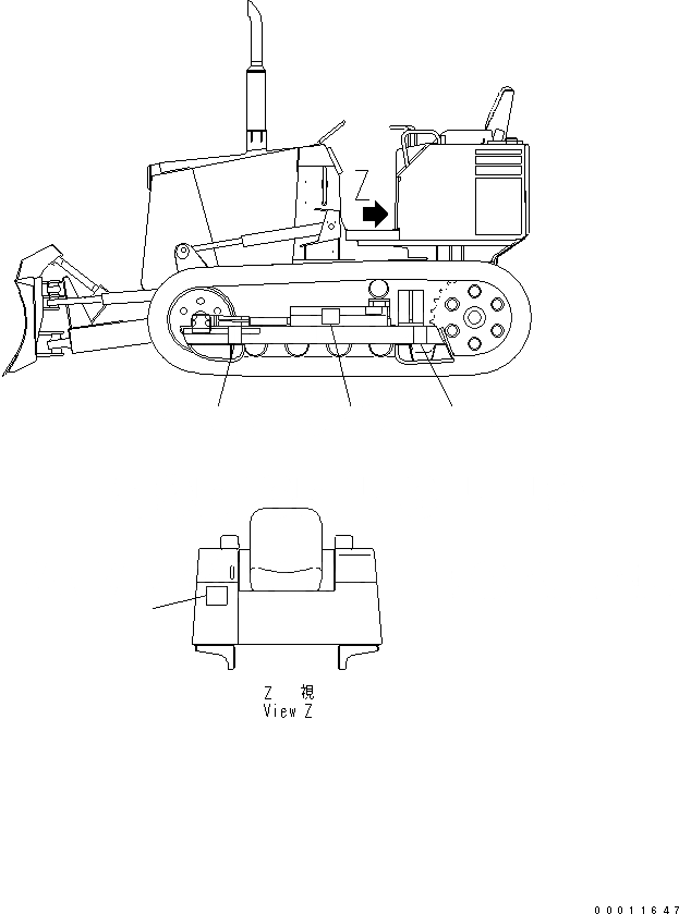 Схема запчастей Komatsu D21A-8 - ЦЕНТР ТЯЖЕСТИ MARK МАРКИРОВКА