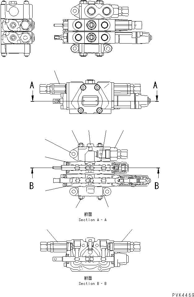 Схема запчастей Komatsu D21P-8T - ОСНОВН. КЛАПАН (ДЛЯ TОБОД КОЛЕСАMING) ОСНОВН. КОМПОНЕНТЫ И РЕМКОМПЛЕКТЫ