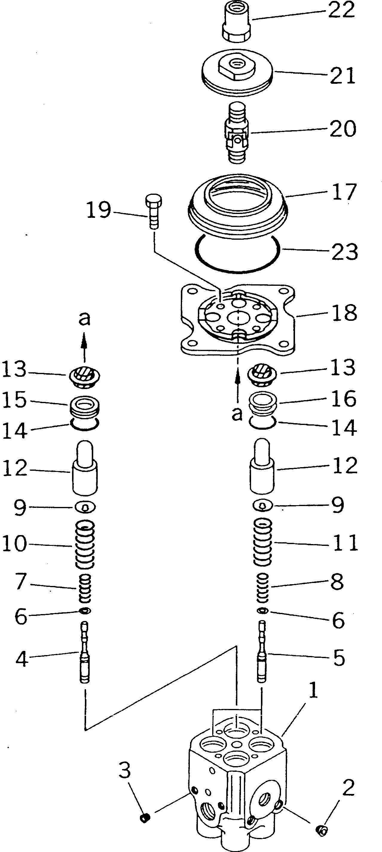 Схема запчастей Komatsu D21PG-7A - P.P.C. КЛАПАН (ДЛЯ MONO РЫЧАГ РУЛЕВ. УПРАВЛЕНИЕ)(№7-78) СИСТЕМА УПРАВЛЕНИЯ