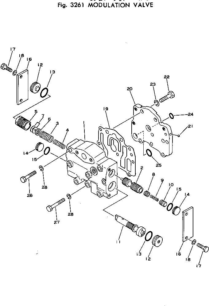 Схема запчастей Komatsu D21PL-5 - MODULATION КЛАПАН ДЕМПФЕР И ТРАНСМИССИЯ