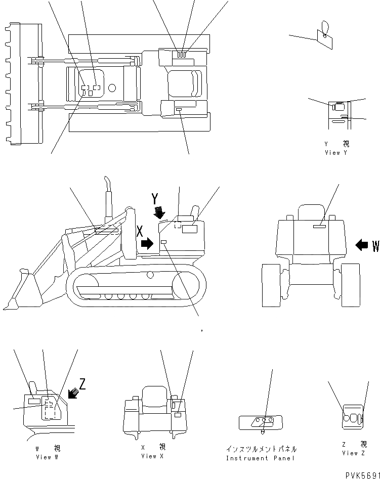 Схема запчастей Komatsu D21Q-7-M - МАРКИРОВКА (ЯПОН.)(№-8) МАРКИРОВКА