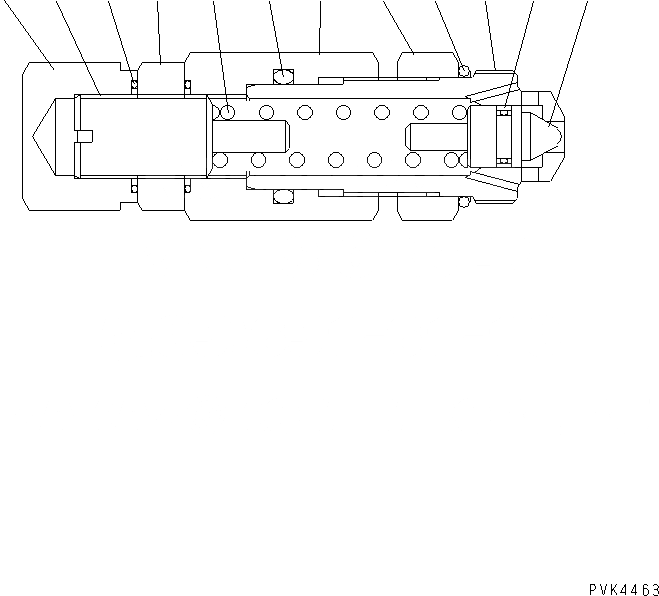 Схема запчастей Komatsu D21S-7-M - ОСНОВН. КЛАПАН (ПЕРЕГРУЗК. РАЗГРУЗ. КЛАПАН) ОСНОВН. КОМПОНЕНТЫ И РЕМКОМПЛЕКТЫ