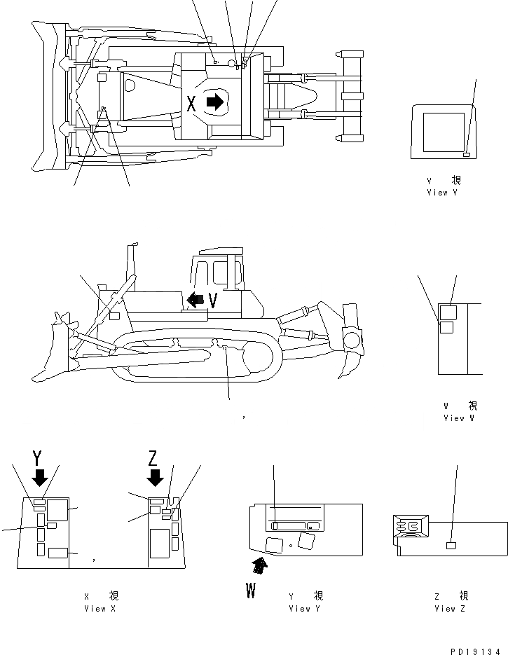 Схема запчастей Komatsu D275A-2 - МАРКИРОВКА (/) (ФРАНЦИЯ)(№-) МАРКИРОВКА