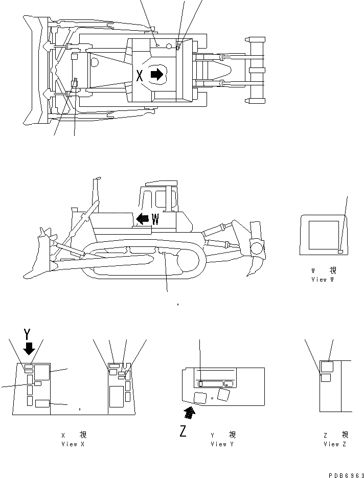 Схема запчастей Komatsu D275A-2 - МАРКИРОВКА (/) (АРАБСК.)(№-) МАРКИРОВКА