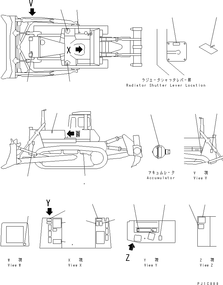 Схема запчастей Komatsu D275A-2 - МАРКИРОВКА (/) (КИТАЙ)(№-) МАРКИРОВКА