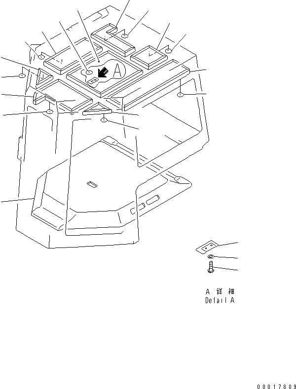 Схема запчастей Komatsu D275A-2 - КАБИНА (9/)¤ ВЕРХН. COVER(№7-) КАБИНА ОПЕРАТОРА И СИСТЕМА УПРАВЛЕНИЯ
