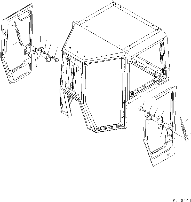 Схема запчастей Komatsu D275A-5D - КАБИНА (ДВОРНИКИ ДВЕРИ) (МОРОЗОУСТОЙЧИВ. СПЕЦ-Я) КАБИНА ОПЕРАТОРА И СИСТЕМА УПРАВЛЕНИЯ