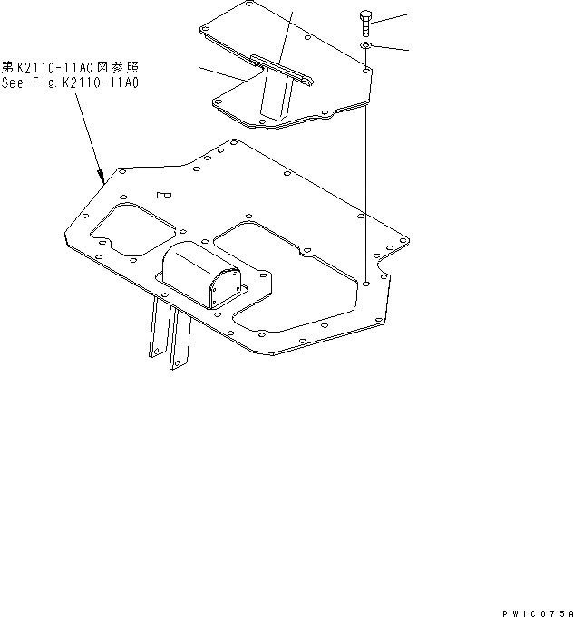 Схема запчастей Komatsu D275A-5D - FOOTREST COVER КАБИНА ОПЕРАТОРА И СИСТЕМА УПРАВЛЕНИЯ