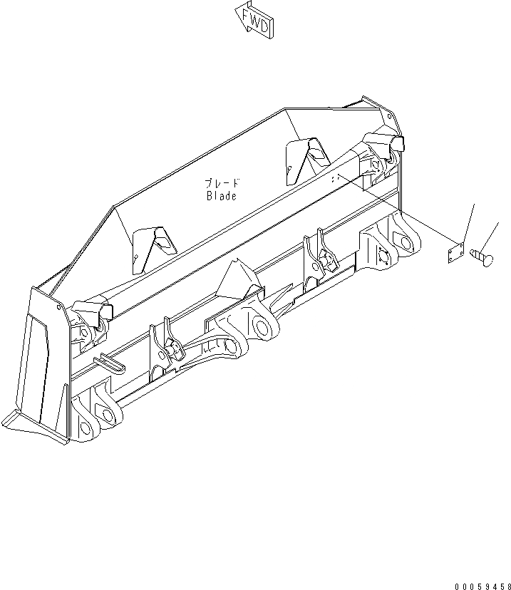 Схема запчастей Komatsu D275A-5D - ПЛАСТИНА (ОТВАЛ)(№7-) МАРКИРОВКА