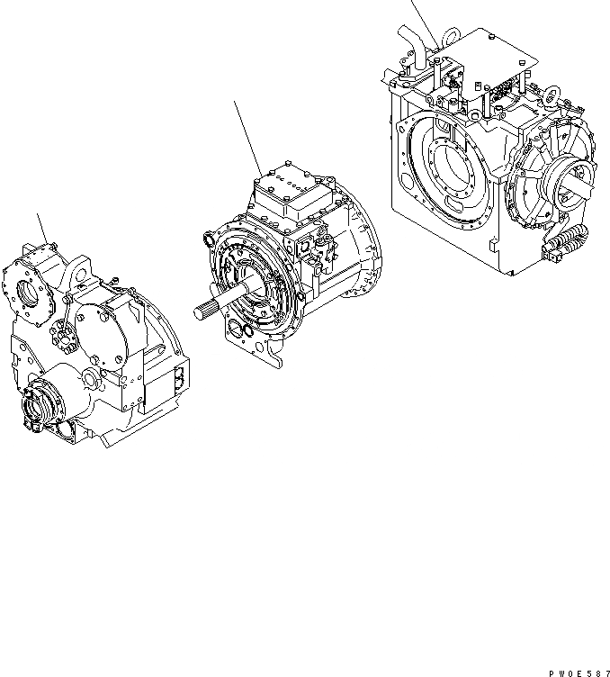 Схема запчастей Komatsu D275A-5R - СИЛОВАЯ ПЕРЕДАЧА(№-) СИЛОВАЯ ПЕРЕДАЧА И КОНЕЧНАЯ ПЕРЕДАЧА