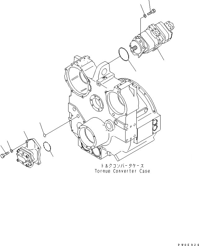 Схема запчастей Komatsu D275A-5R - СИЛОВАЯ ПЕРЕДАЧА (НАСОС)(№-) СИЛОВАЯ ПЕРЕДАЧА И КОНЕЧНАЯ ПЕРЕДАЧА