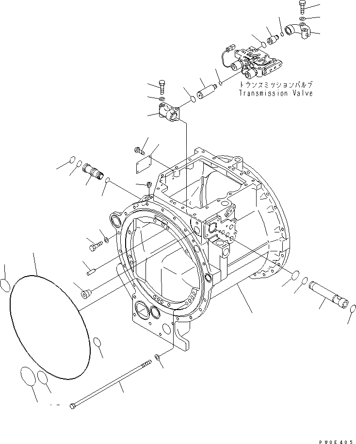 Схема запчастей Komatsu D275A-5R - ТРАНСМИССИЯ (КОРПУС)(№-) СИЛОВАЯ ПЕРЕДАЧА И КОНЕЧНАЯ ПЕРЕДАЧА