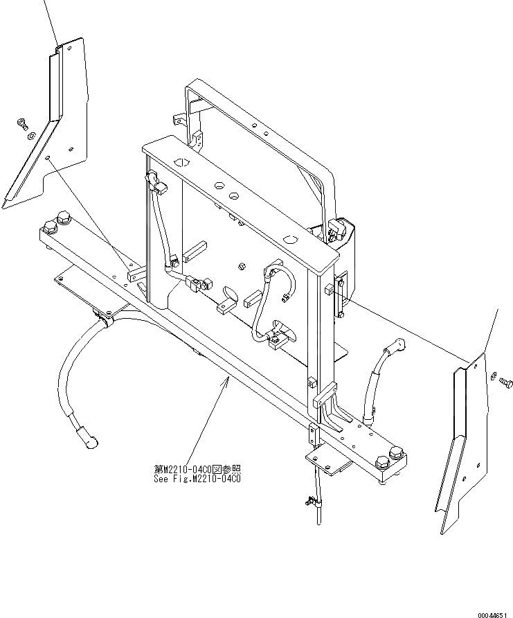 Схема запчастей Komatsu D275A-5R - КАПОТ И БОКОВ. КРЫШКА (БОКОВ. КРЫШКА TOP) (BACK) (OPEN)(№-) ЧАСТИ КОРПУСА