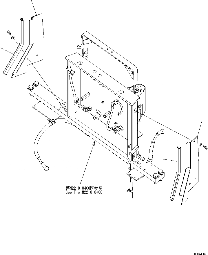 Схема запчастей Komatsu D275A-5R - КАПОТ И БОКОВ. КРЫШКА (БОКОВ. КРЫШКА TOP) (BACK)(№-) ЧАСТИ КОРПУСА