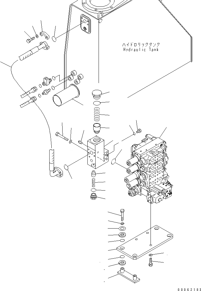 Схема запчастей Komatsu D275A-5R - КРЫЛО (C.L.S.S. КЛАПАН КРЕПЛЕНИЕ) (ПРЯМ. ОТВАЛ)(№-) ЧАСТИ КОРПУСА