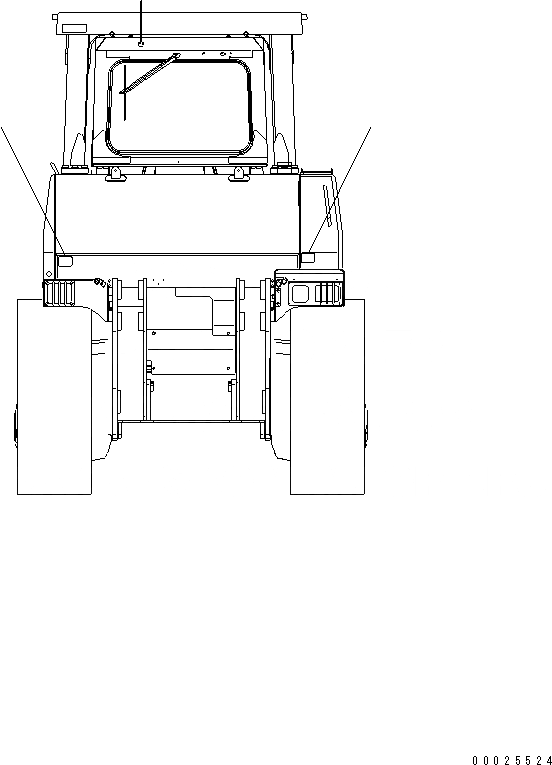 Схема запчастей Komatsu D275A-5R - МАРКИРОВКА (ЗАДН. REFRECTOR)(№-) МАРКИРОВКА