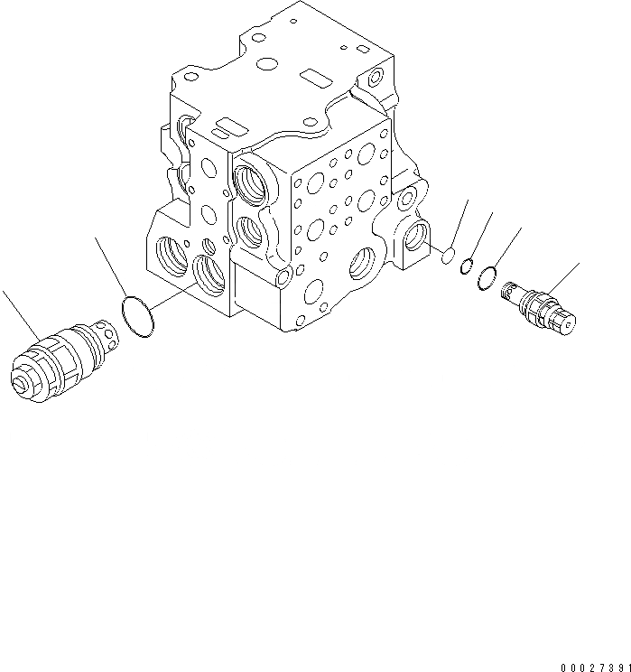 Схема запчастей Komatsu D275A-5R - УПРАВЛЯЮЩ. КЛАПАН (5-СЕКЦИОНН.) (/)(№-) ОСНОВН. КОМПОНЕНТЫ И РЕМКОМПЛЕКТЫ