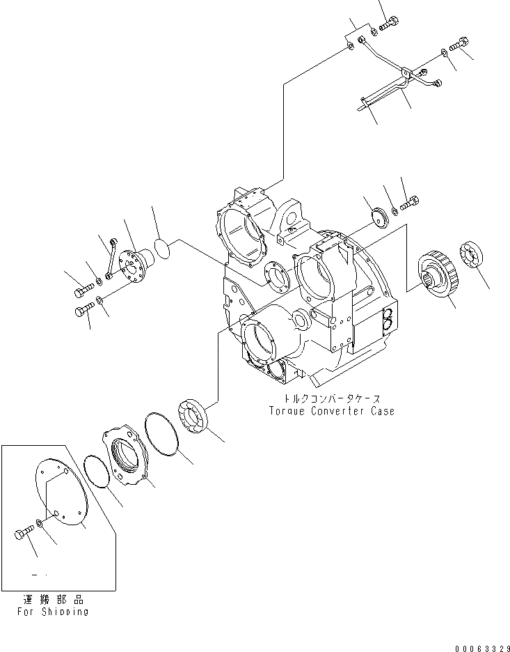 Схема запчастей Komatsu D275A-5 - ГИДРОТРАНСФОРМАТОР (МЕХ-М ОТБОРА МОЩНОСТИ) СИЛОВАЯ ПЕРЕДАЧА И КОНЕЧНАЯ ПЕРЕДАЧА