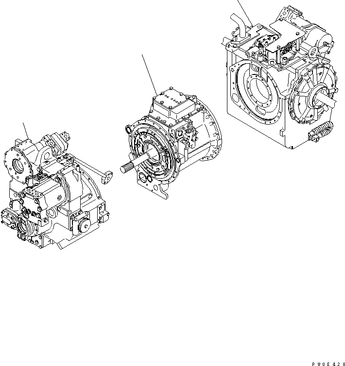 Схема запчастей Komatsu D275AX-5 - СИЛОВАЯ ПЕРЕДАЧА (/) СИЛОВАЯ ПЕРЕДАЧА И КОНЕЧНАЯ ПЕРЕДАЧА