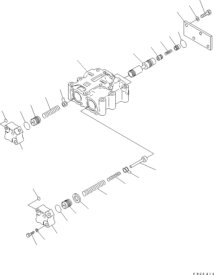 Схема запчастей Komatsu D275AX-5 - ГИДРОТРАНСФОРМАТОР КЛАПАН (/) СИЛОВАЯ ПЕРЕДАЧА И КОНЕЧНАЯ ПЕРЕДАЧА