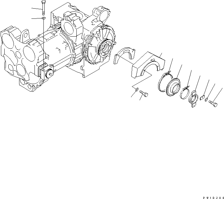 Схема запчастей Komatsu D275AX-5E0 - СИЛОВАЯ ЛИНИЯ КРЕПЛЕНИЕ(№-) СИЛОВАЯ ПЕРЕДАЧА И КОНЕЧНАЯ ПЕРЕДАЧА