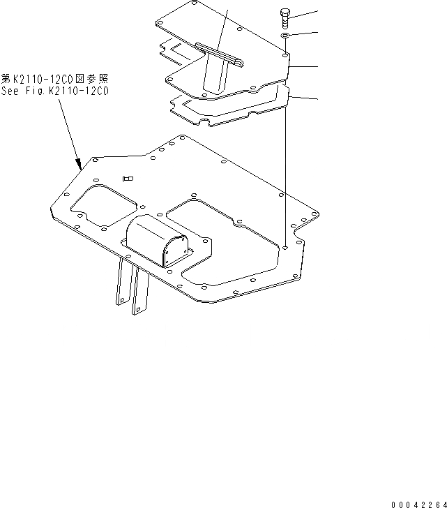 Схема запчастей Komatsu D275AX-5E0 - УПОР ДЛЯ НОГ COVER(№-) КАБИНА ОПЕРАТОРА И СИСТЕМА УПРАВЛЕНИЯ