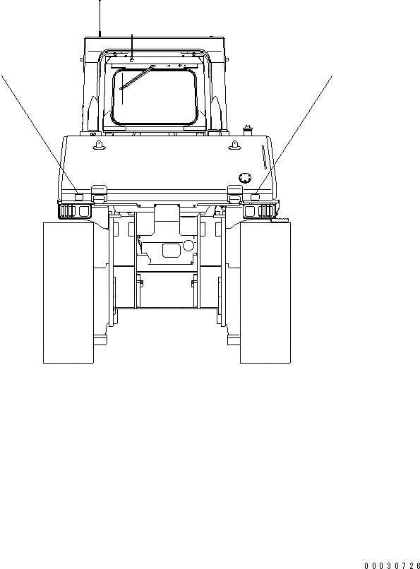 Схема запчастей Komatsu D275AX-5E0 - МАРКИРОВКА (ЗАДН. REFRECTOR)(№-) МАРКИРОВКА