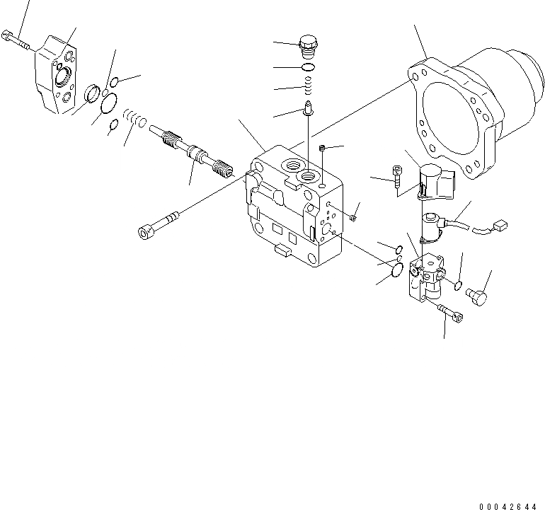 Схема запчастей Komatsu D275AX-5E0 - МОТОР ВЕНТИЛЯТОРА (/)(№-) ОСНОВН. КОМПОНЕНТЫ И РЕМКОМПЛЕКТЫ