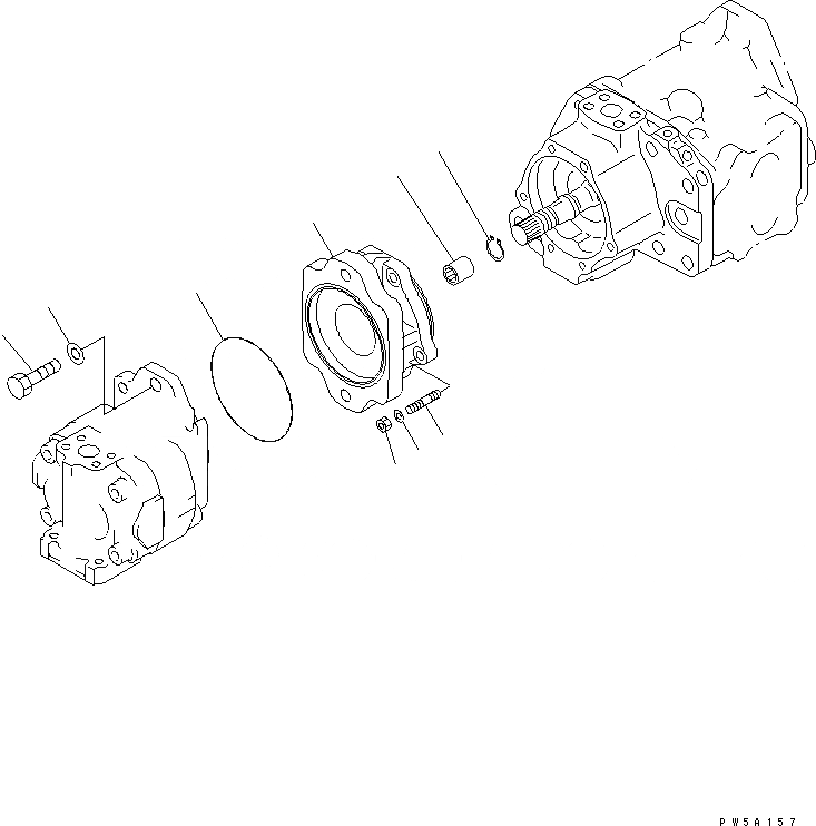 Схема запчастей Komatsu D275AX-5-KO - РАБОЧЕЕ ОБОРУДОВАНИЕ НАСОС (/8) ОСНОВН. КОМПОНЕНТЫ И РЕМКОМПЛЕКТЫ