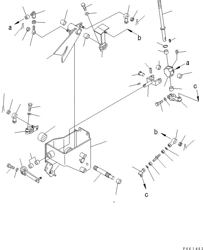 Схема запчастей Komatsu D31A-20 - РЫЧАГ УПРАВЛ-Я ТРАНСМИССИЕЙ (/)(№7-) ТОПЛИВН. БАК. AND КОМПОНЕНТЫ