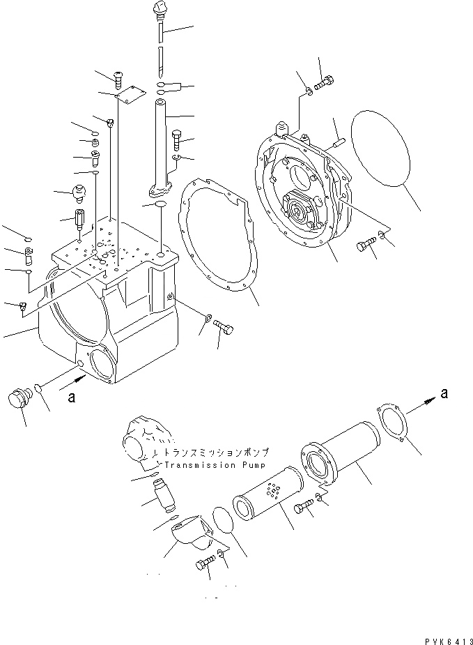 Схема запчастей Komatsu D31AM-20 - ТРАНСМИССИЯ (КОРПУС) (/7) (RINGYOU СПЕЦ-Я.) СИЛОВАЯ ПЕРЕДАЧА И КОНЕЧНАЯ ПЕРЕДАЧА