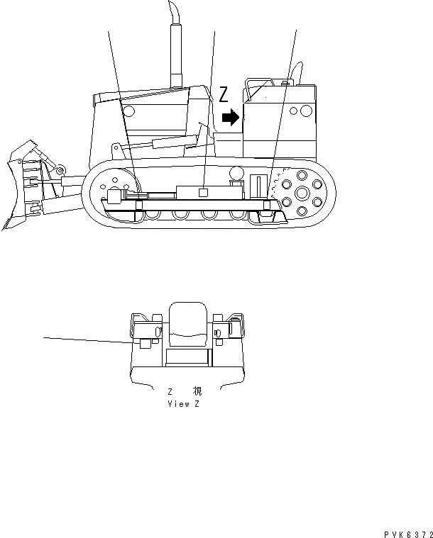 Схема запчастей Komatsu D31AM-20 - ЦЕНТР ТЯЖЕСТИ MARK(№7-) МАРКИРОВКА