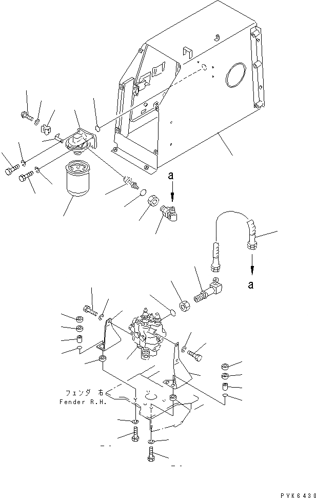 Схема запчастей Komatsu D31E-20 - ГИДР. БАК. AND ФИЛЬТР. (REGULATION OF EC INCLUSION)(№-7) ГИДРАВЛИКА