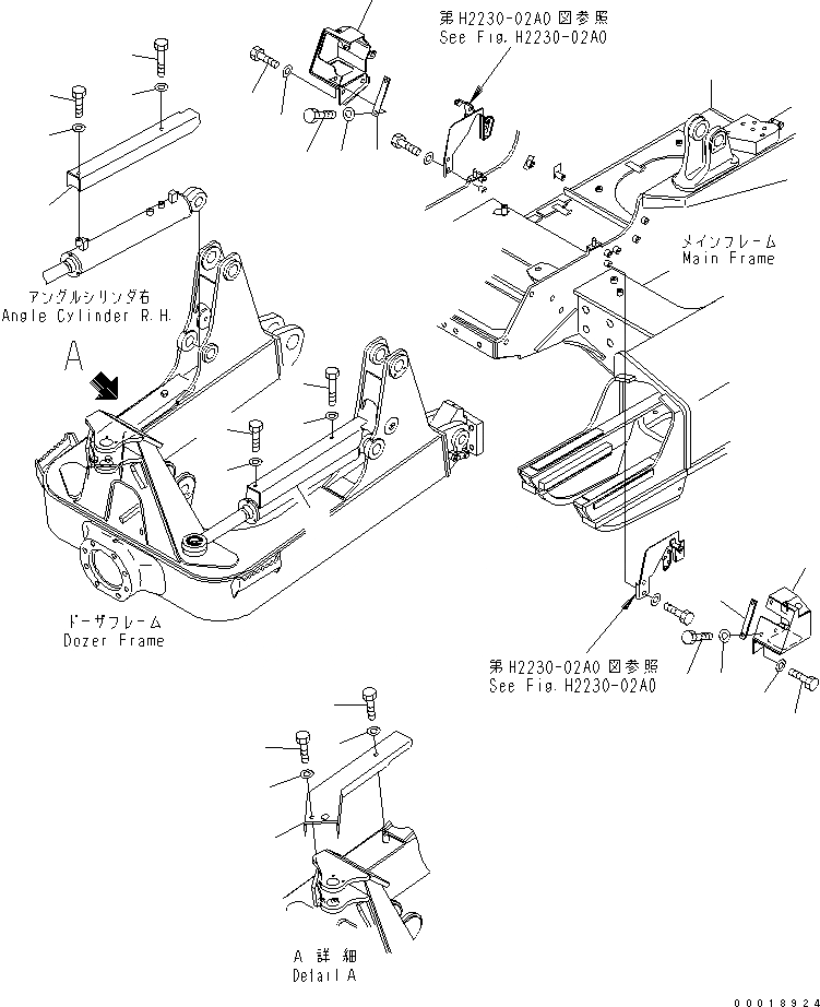 Схема запчастей Komatsu D31EX-21A-M - DOZER МАСЛ. ЛИНИЯ (COVER) (PAT) РАБОЧЕЕ ОБОРУДОВАНИЕ