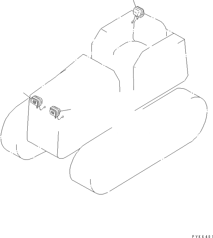 Схема запчастей Komatsu D31P-20A - VEHICEL ОСВЕЩЕНИЕ(№77-) ЭЛЕКТРИКА