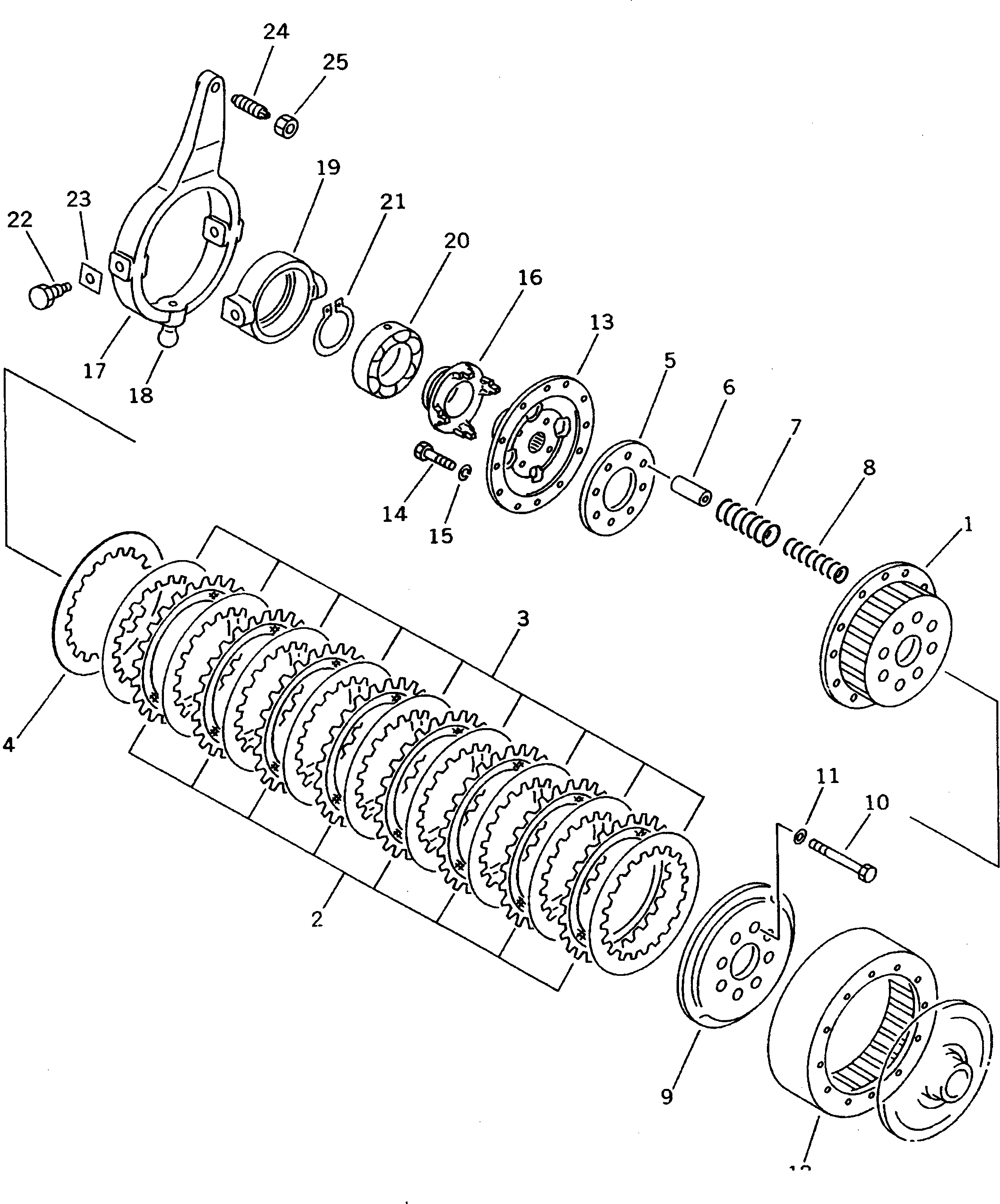 Схема запчастей Komatsu D31P-20A - БОРТОВ. ФРИКЦИОН СИЛОВАЯ ПЕРЕДАЧА И КОНЕЧНАЯ ПЕРЕДАЧА
