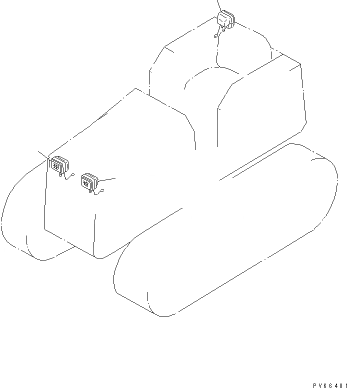 Схема запчастей Komatsu D31P-20T - VEHICEL ОСВЕЩЕНИЕ(№77-) ЭЛЕКТРИКА