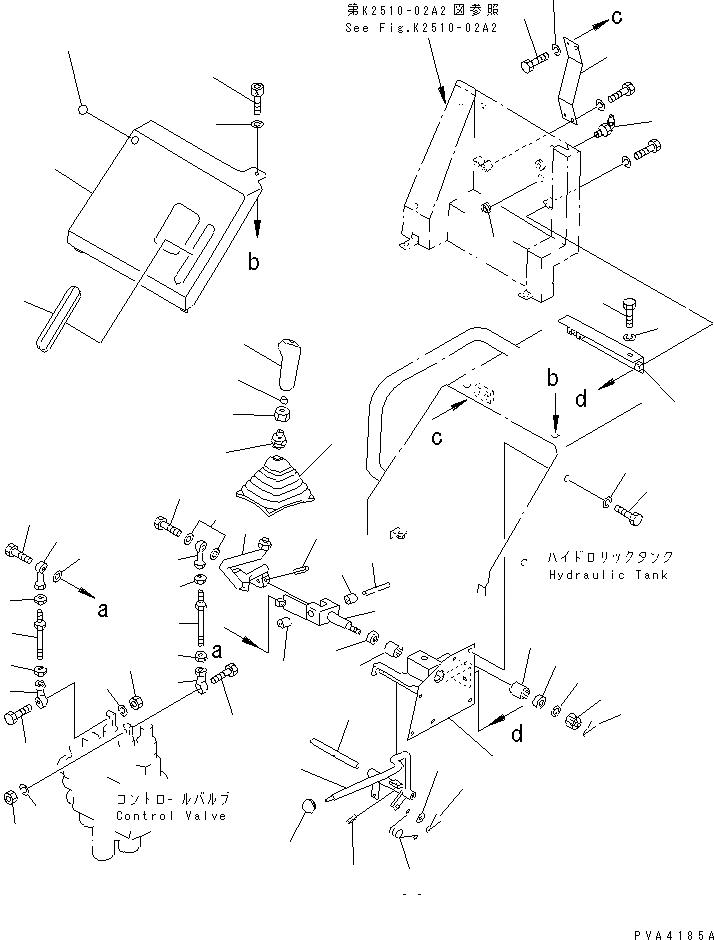 Схема запчастей Komatsu D31P-20A - РЫЧАГ УПРАВЛЕНИЯ РАБОЧИМ ОБОРУДОВАНИЕМ (/) (REGULATION OF ЕС DYNAMIC   NOISE)(№-) КАБИНА ОПЕРАТОРА И СИСТЕМА УПРАВЛЕНИЯ