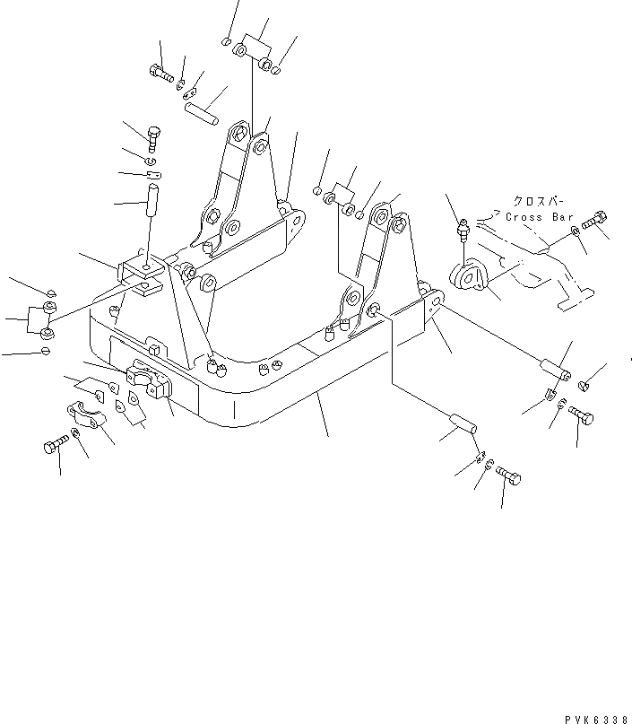 Схема запчастей Komatsu D31P-20A - ANGLE НАКЛОН. РАМА (ДЛЯ KDC) РАБОЧЕЕ ОБОРУДОВАНИЕ