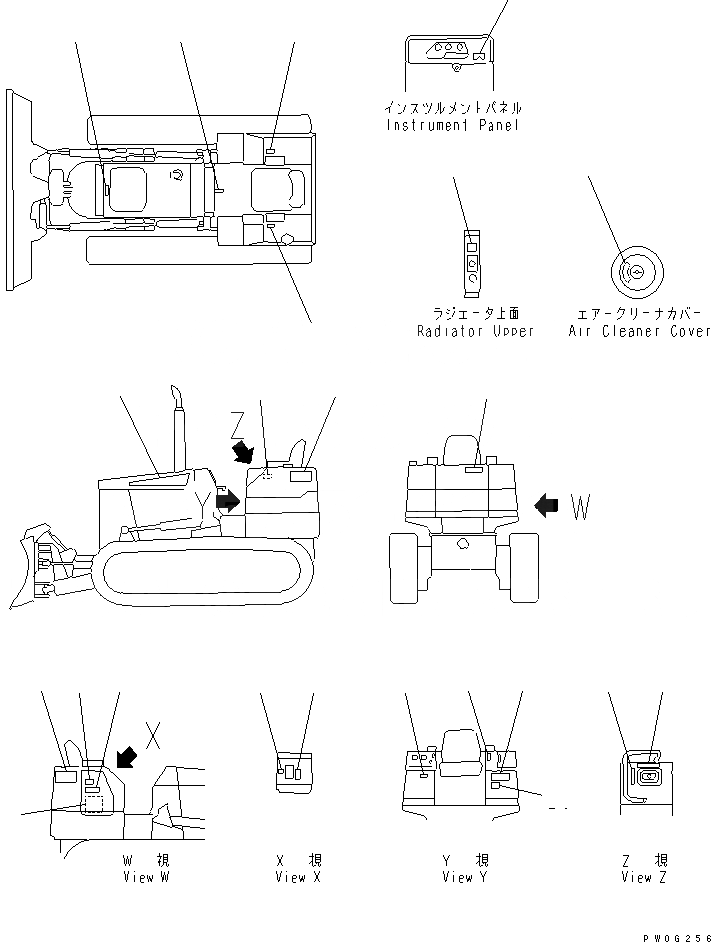 Схема запчастей Komatsu D31P-20A - МАРКИРОВКА (ФРАНЦИЯ)(№77-889) МАРКИРОВКА