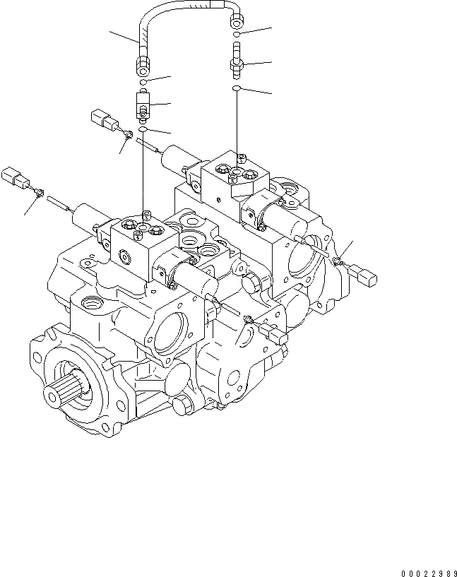 Схема запчастей Komatsu D31PX-21A-M - HST НАСОС (/) ОСНОВН. КОМПОНЕНТЫ И РЕМКОМПЛЕКТЫ