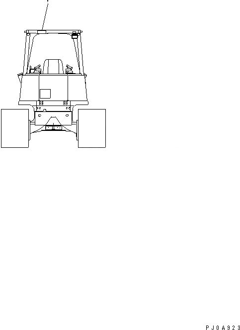 Схема запчастей Komatsu D31PX-21 - ROPS PALTES (ЯПОН.) МАРКИРОВКА