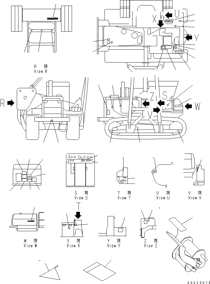 Схема запчастей Komatsu D355C-3 - ТАБЛИЧКИ (РОССИЯ) (ДЛЯ ПО ГОСТУ)(№-) МАРКИРОВКА